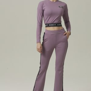 Ensemble sweat court et pantalon taille haute